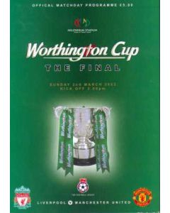 2003 League Cup Final Programme Liverpool v Manchester United