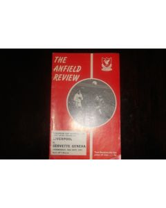 Liverpool v Servette Geneva official programme 29/09/1971 European Cup Winners Cup