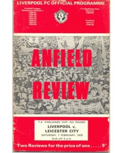Liverpool v Leicester City official programme 07/02/1970