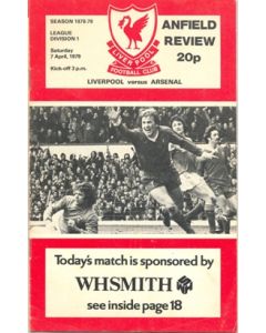 Liverpool v Arsenal official programme 07/04/1979