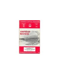 Liverpool v Tottenham Hotsur official programme 17/04/1971