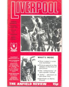Liverpool v Derby County official programme 24/09/1977