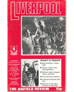 Liverpool v Derby County official programme 26/10/1977