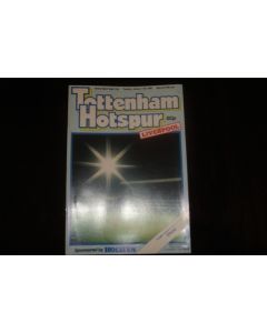 Tottenham Hotspur v Liverpool official programme 14/01/1986 Screen Sport Super Cup