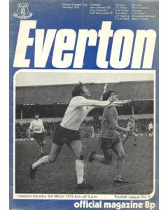Everton v Liverpool official programme 03/03/1973