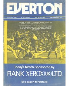 Everton v Liverpool official programme 05/04/1978 Football League