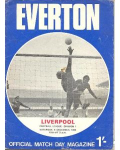 Everton v Liverpool official programme 06/12/1969