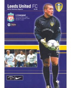 Leeds United v Liverpool official programme 04/11/2000