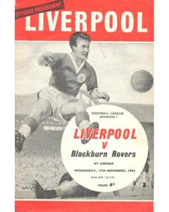 Liverpool v Blackburn Rovers 17/11/1965