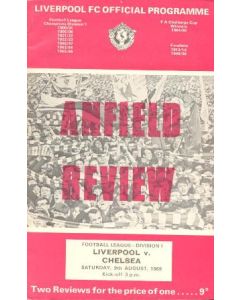 Liverpool vChelsea official programme 09/08/1969