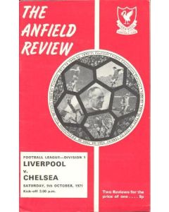 Liverpool vChelsea official programme 09/10/1971