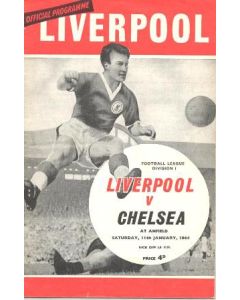 Liverpool vChelsea official programme 11/01/1964
