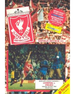Liverpool vChelsea official programme 21/04/1990