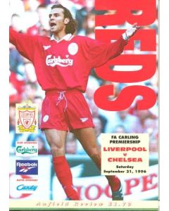 Liverpool v Chelsea official programme 21/09/1996 Carling Premiership