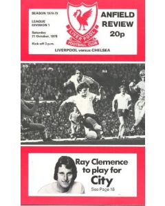 Liverpool v Chelsea official programme 21/10/1978
