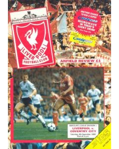 Liverpool v Coventry City official programme 04/11/1989