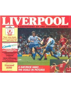 Liverpool v Crewe Alexandra official programme 25/09/1990