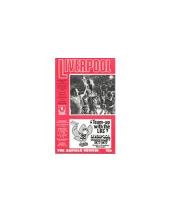 Liverpool v Dynamo Dresden official programme 19/10/1977 European Cup