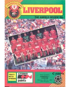 Liverpool v Everton official programme 20/10/1984
