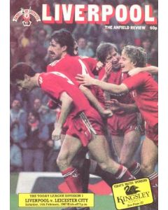 Liverpool v Leicester City official programme 14/02/1987
