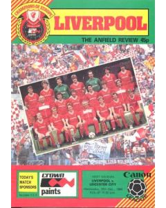 Liverpool v Leicester City official programme 26/12/1984