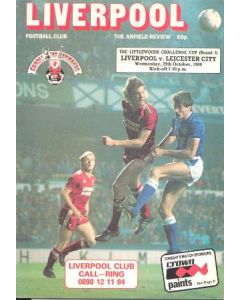 Liverpool v Leicester City official programme 29/10/1986