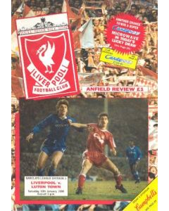 Liverpool v Luton Town official programme 13/01/1990