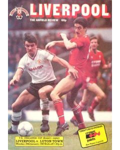 Liverpool v Luton Town official programme 26/01/1987