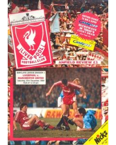 Liverpool v Manchester United official programme 23/12/1989
