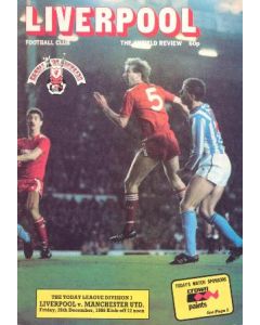Liverpool v Manchester United official programme 26/12/1986