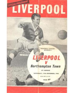 Liverpool v Northampton Town 13/11/1965
