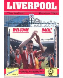 Liverpool v Nottingham Forest official programme 29/08/1988
