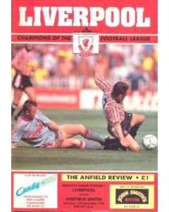 Liverpool v Sheffield United official programme 15/12/1990