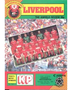 Liverpool v Southampton official programme 10/11/1984