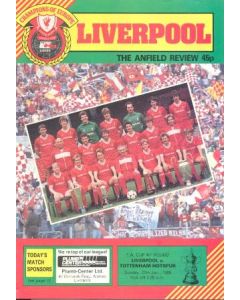 Liverpool v Tottenham Hotspur official programme 27/01/1985
