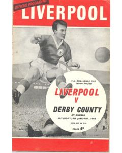 Liverpool v Derby County official programme 04/01/1964
