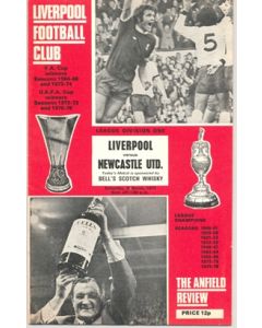 Liverpool v Newcastle United official programme 05/03/1977