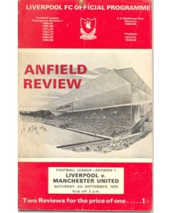 Liverpool v Manchester United official programme 05/09/1970