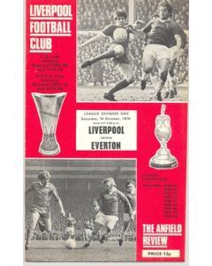 Liverpool v Everton official programme 16/10/1976