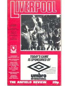 Liverpool v Everton official programme 22/10/1977