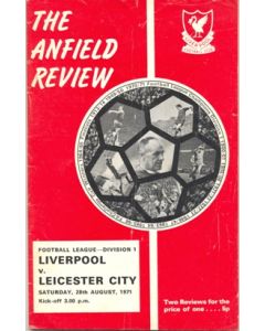 Liverpool v Leicester City official programme 28/08/1971
