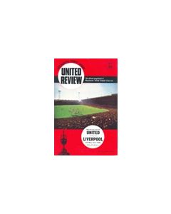 Manchester United v Liverpool official programme 06/04/1968