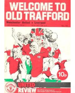 Manchester United v Liverpool official programme 18/02/1976