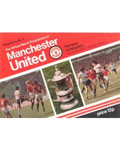 Manchester United v Liverpool official programme 01/10/1977