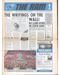 Derby County v Liverpool 2/9/1972 Official Programme