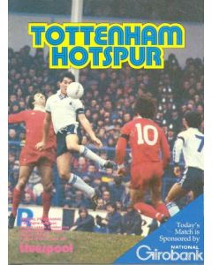 Tottenham Hotspur v Liverpool official programme 29/03/1980 Football League