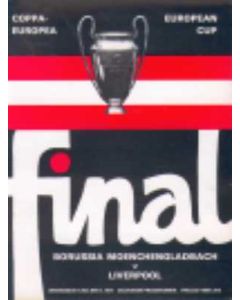 1977 European Cup Final Liverpool v Borrusia Monchengladbach Programme 