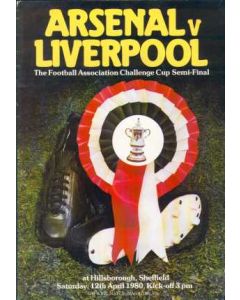 1980 FA Cup Semi-Final Programme Liverpool V Arsenal 12/04/1980