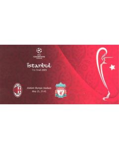 2005 Champions League Final Milan v Liverpool postcard 25/05/2005 in Istanbul