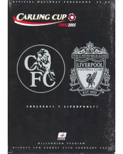 2005 League Cup Final Programme Chelsea v Liverpool 